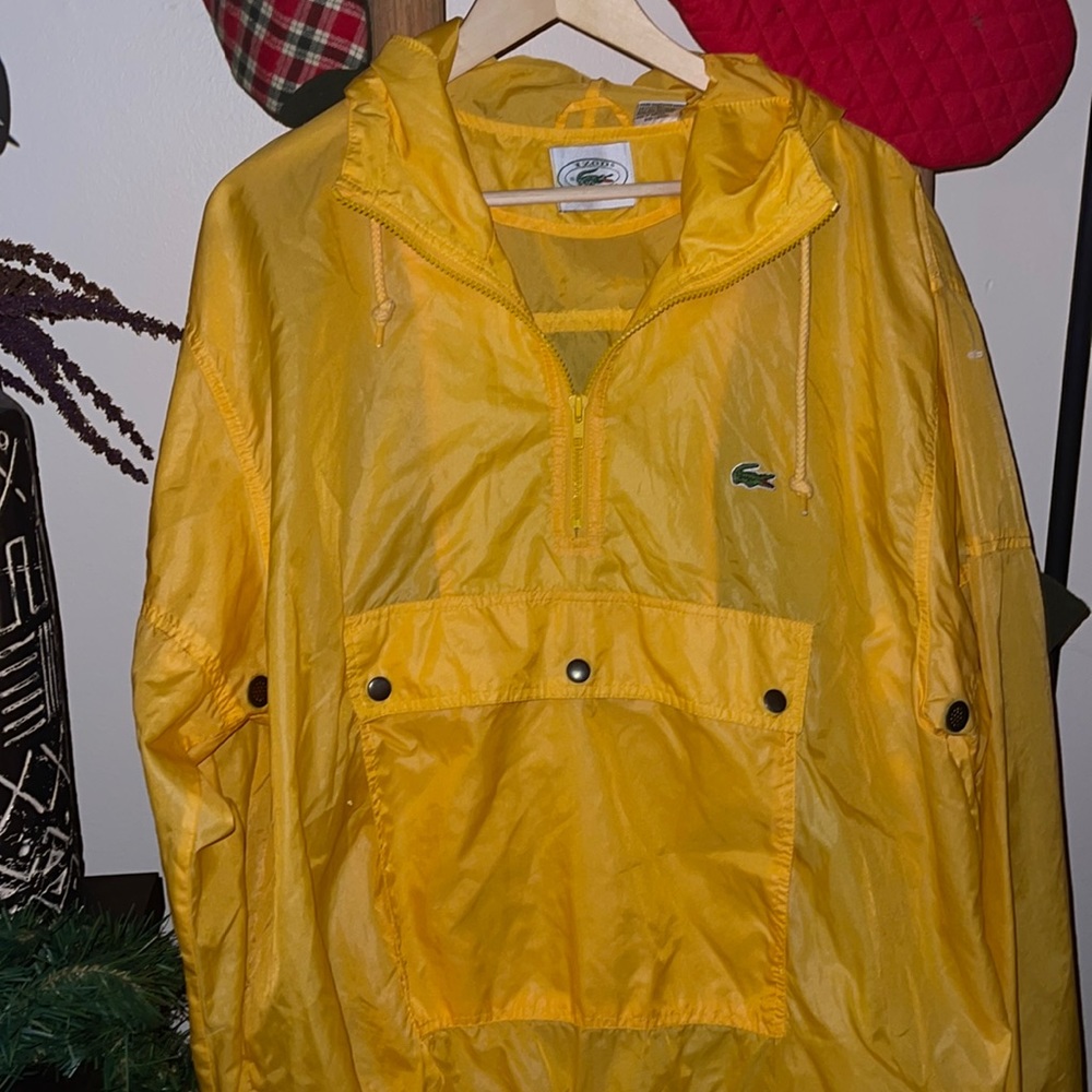 RARE Vintage Lacoste Light Weight Hooded Windbreaker